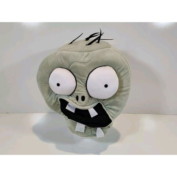 Plants vs Zombies 15" Plush Soft Big Head Zombie Mask Halloween Costume Age 14+